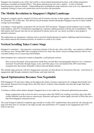 Mobile-Driven Design: The Singapore Perspective