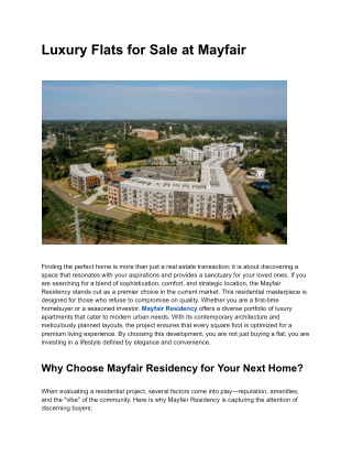 mayfair january 2026