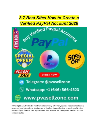 8.7 Best Sites How to Create a Verified PayPal Account 2026