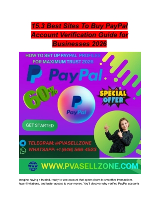 15.3 Best Sites To Buy PayPal Account Verification Guide for Businesses 2026