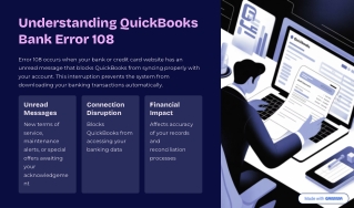 Understanding QuickBooks Bank Error 108  1(855)3761-777
