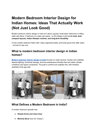 Modern Bedroom Interior Design for Indian Homes_ Ideas That Actually Work (Not Just Look Good)