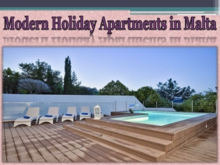 Modern Holiday Apartments in Malta