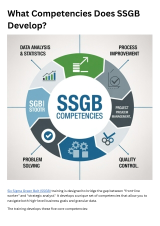 What Competencies Does SSGB Develop