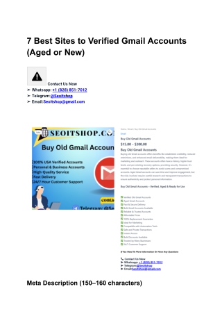 7 Best Sites to Buy Verified Gmail Accounts (Aged or New) ... (5)