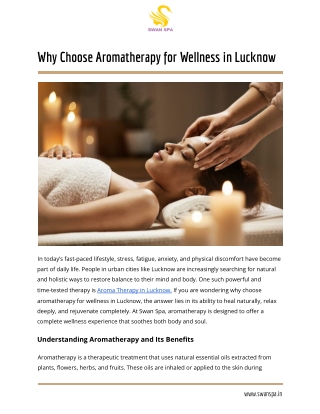 Aroma Therapy in Lucknow