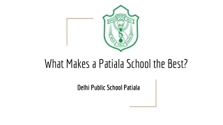 What Makes a Patiala School the Best