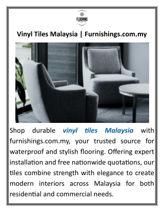 Vinyl Tiles Malaysia Furnishings.com.my