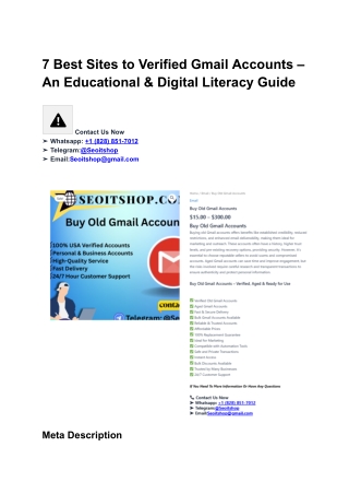 7 Best Sites to Buy Verified Gmail Accounts (Aged or New) ... (6)