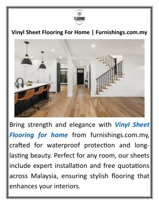 Vinyl Sheet Flooring For Home Furnishings.com.my