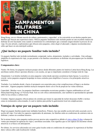 Ofertas para familias todo incluido a fin de  viajar a Hong Kong