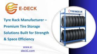 Tyre Rack Manufacturer – Premium Tire Storage Solutions Built for Strength & Space Efficiency