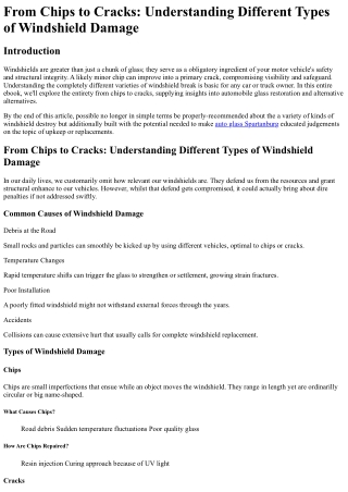 5 Killer Quora Answers on auto glass Spartanburg