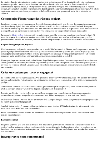 Le rôle essentiel des réseaux sociaux dans le trafic vers mon-nouveau-site