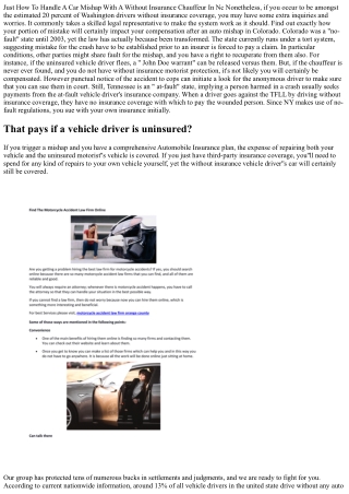 I Was In An Ohio Accident Without Insurance Coverage, However Am Not To Blame