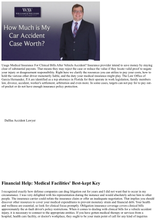 What To Find Out About Medical Expenses After An Accident