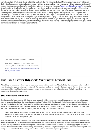 What To Do If Struck By A Car On A Bike