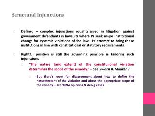 Structural Injunctions