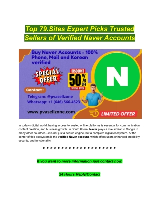 Top 79.Sites Expert Picks Trusted Sellers of Verified Naver Accounts