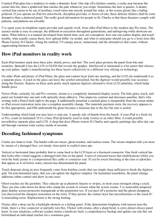 iPad Screen Repair St Charles: Cracks, Lines, and Touch Issues Solved