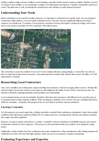 How to Spot a Good Roofing Contractor in the Illinois Market