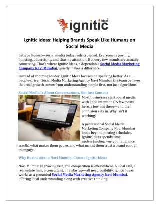 Ignitic Ideas Helping Brands Speak Like Humans on Social Media