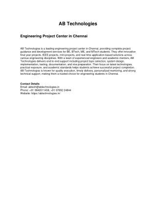 AB_Technologies_Engineering_Project_Center_Chennai