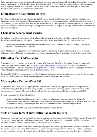 Comment sécuriser votre nouveau site internet dès sa création ?