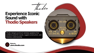 Experience Iconic Sound with Thodio Speakers