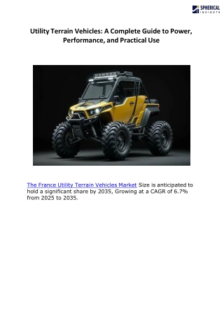 Utility Terrain Vehicles m