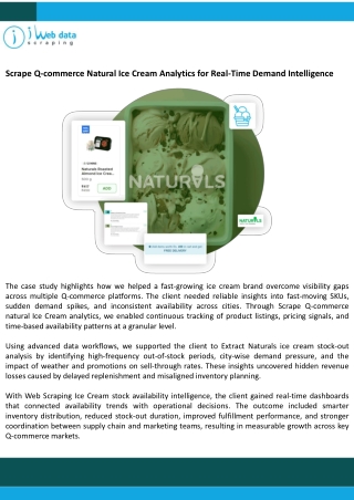 Scrape Q-commerce Natural Ice Cream Analytics for Demand Intelligence