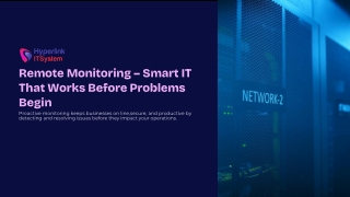 Remote IT Monitoring in India | Hyperlink ITSystem