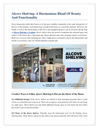 Alcove Shelving: A Harmonious Blend Of Beauty And Functionality