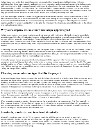 Lots Checking Process for Office Helical Pile Setups