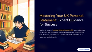 Personal Statement Expert in UK – Stand Out With Confidence