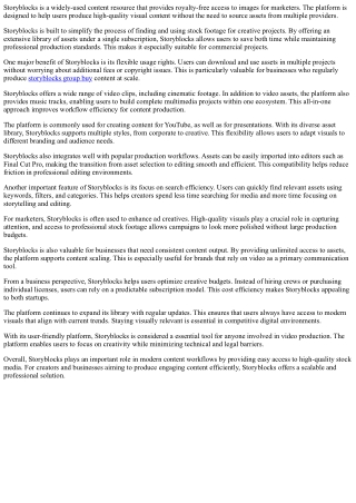 group buy storyblocks