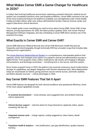 Cerner EMR
