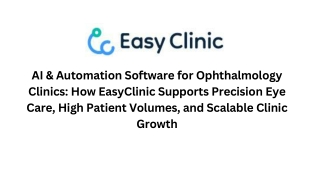 AI & Automation Software for Ophthalmology Clinics