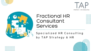 Fractional HR Consultant  Specialized HR Consulting Services