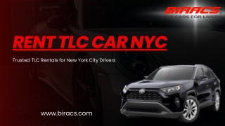 Rent TLC Car : Perfect For Personal and Business Needs