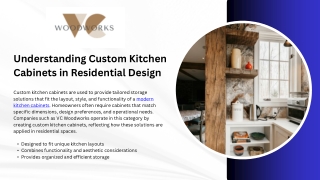 Understanding Custom Kitchen Cabinets in Residential Design