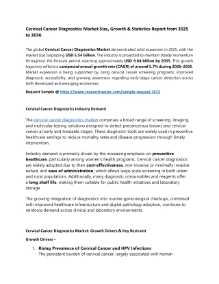 Cervical Cancer Diagnostics Market
