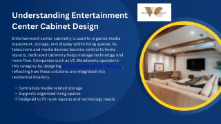 Understanding Entertainment Center Cabinet Design