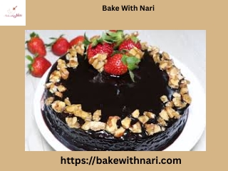 Dark Chocolate Strawberry Cake Recipe – Rich, Moist & Eggless Option