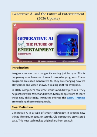 Top GenAI Training Institute for Practical AI - Visualpath