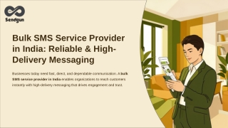 Bulk SMS Service Provider in India Reliable and High Delivery Messaging.