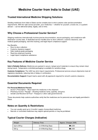 Medicine_Courier_India_to_Dubai_Full