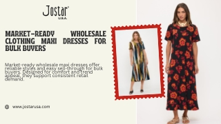 Market-Ready Wholesale Clothing Maxi Dresses for Bulk Buyers