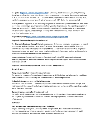 Diagnostic Electrocardiograph Market Size, Growth & Statistics Report from 2026