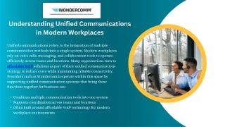 Understanding Unified Communications in Modern Workplaces